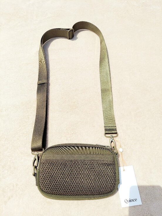 Quince Handbags - Quince Olive Green Neoprene Crossbody Bag NWT Travel Feminine Vacation Prepy